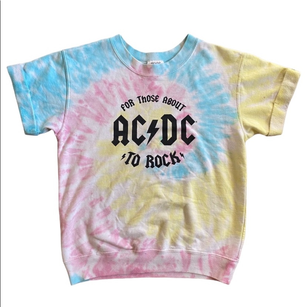 tie dye acdc shirt